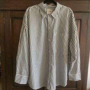 Abercrombie & Fitch Oversized Poplin Button-up Shirt XL